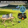 HonestRv NEMA L5-30P to 5-15/20R RV Generator Adapter with Circuit