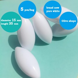 Barras de agitador magnético (15 x 35 mm, forma de oliva, 5 unidades)