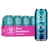 Sparkling Ice Caffeine Blue Raspberry Sparkling Water with Caffeine, Zero