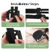 1 Pairs Bike Pedal Straps, Toe Clips Straps Adjustable Anti-Slip