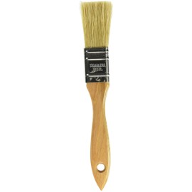 Ateco Pastry Brush, 3/8-Inch Diameter Head with Natural White Boar Bristles, Stainless Steel Ferrule & Wood Handle