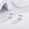 CUPENDA Hedgehog Earrings Sterling Silver Hedgehog Stud Earrings Farm Animal