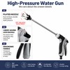 Pressure Washer Nozzle, Long Metal Extension Pole, Ergonomic Non-Slip Handle,