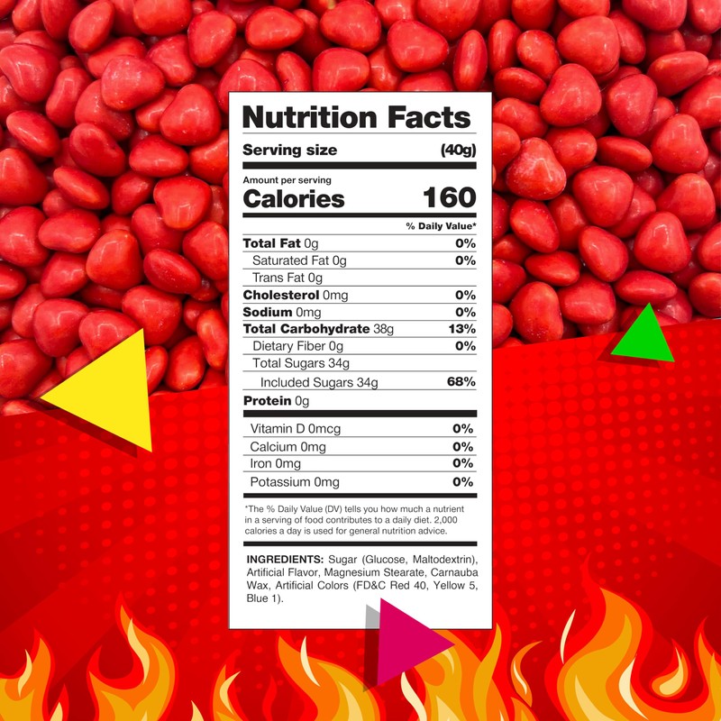 Cinnamon Hearts | 2.2 Pound Bulk Bag | Cinnamon Candy