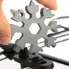 18-in-1 Snowflake Multi Tool, Portable Stainless Multi-Tool, Compact Snowflake Tool