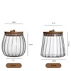TINGJUNN Glass Coffee and Tea Jar, Airtight Glass Jar ,