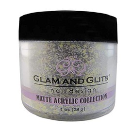 Poudre Glam and Glits Matte Acrylic MAC608 Lemon Twist