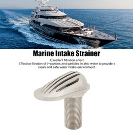 Fockety Filtro de Toma de Agua de Acero Inoxidable 316 para Barcos, Yates, Kayaks, vehículos recreativos, Accesorios de Toma de Agua para Barcos y Yates (1 en)