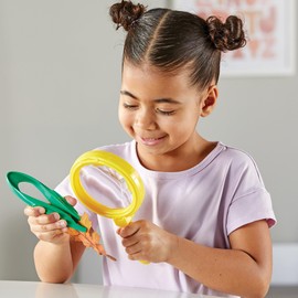 Learning Resources Magnifier & Tweezers - Fine Motor Toys for Kids Ages 3+ Science Toys for Kids, Magnifiers for Kids