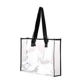Augbunny Large Clear Fashion Beach Tote Shoulder Handbag Grocery Bag Travel Shopping Sports School And Work