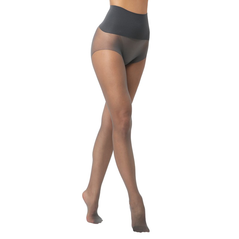 EVERSWE Women's Seamless Control Top Tights 15D, No Seam Pantyhose