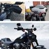StarknightMT Motorcycle Handguards Black Coffin Cut Stainless Steel Hand Guards