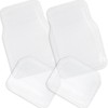 ZONETECH All Weather Full Rubber Clear Car Interior Floor Mats