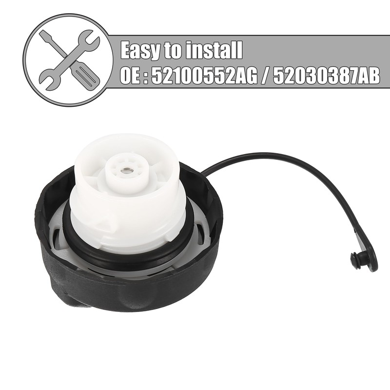 X AUTOHAUX Car Engine Fuel Cap Cover 52100552AG 52030387AB