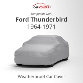 Car Covers Weatherproof Max Car Cover & Warranty Compatible with Ford 1964-1971 Thunderbird – Outdoor Cover Theft Cable Lock Car Accessories Better Than Waterproof