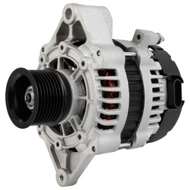 SCITOO Alternator Fits for Case 430, 440, 450, 4CT, 440CT, 450CT & for New Holland Industrial C185, C190, L180, L190 12V 95Amp CW S8 Pulley Class 8600086 84230294 D8600000 87042117