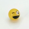 LST 4x Ventilkappen Reifenventil Kappen Smiley Zwinkern Gelb KFZ PKW