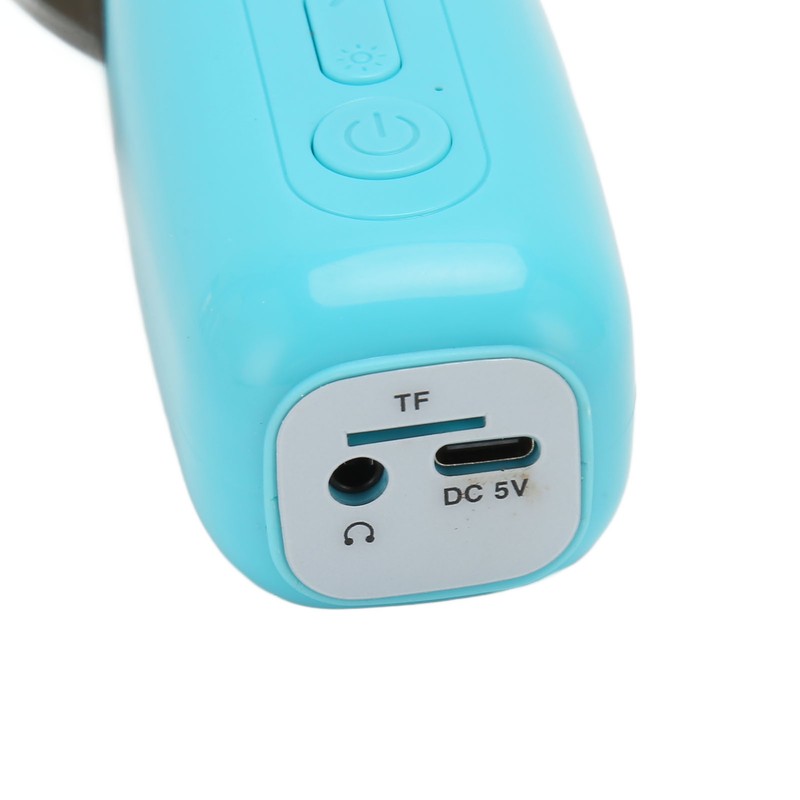 Handheld Karaoke Mic with RGB Light Support Memory Card Portable