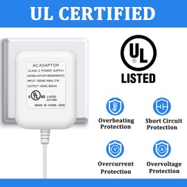 Ring Doorbell Charger,18VAC UL Certified Power Adapter Compatible with Ring, Nest Hello, Wyze, Eufy Video Doorbells and Ecobee,Sensi,Nest,Honeywell, 29.5ft Charging Cable