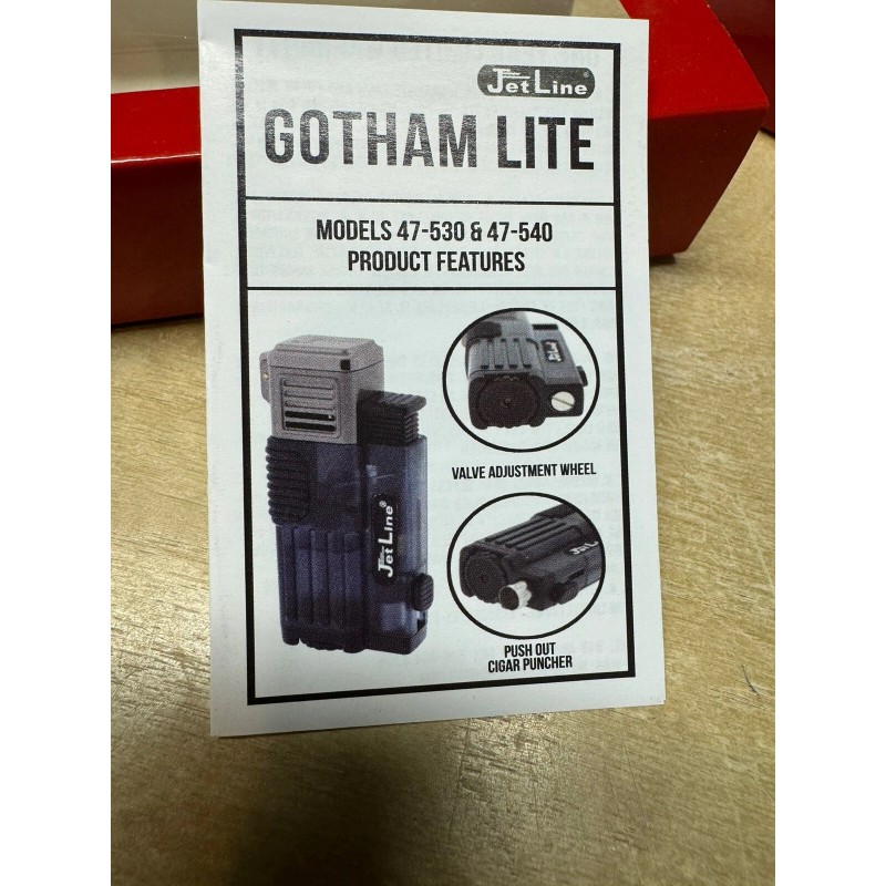 Jetline Gotham Lite Quad Jet Cigar Lighter and Punch -