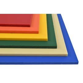 BuyPlastic King ColorBoard Plastic Sheet - Blue, 1/4" x 12" x 12", Colored HDPE Board, for Sign, Marine, Playground and Recreational Applications