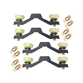 LBKYJ Moving Head Light Bridge Connector Truss Clamp Bracket (4 Pack), Fast-Lock Connector Bracket, Aluminium Alloy, 5.51 inches (140mm) Connector Spacing, Mounting Hole 13mm