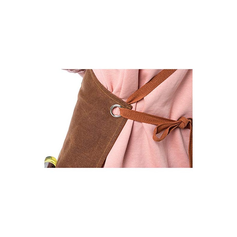 Tool Apron for Carpenters, Heavy Duty Work Apron, Waterproof Waxed