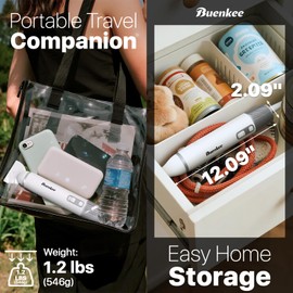 Dog Dryer Handheld Pet Hair Dryer, 3HP High-Velocity Blower with 3 Speeds & 4 Temps Lightweight, Quiet Design. Portable Blow for Travel & Home Grooming. Includes 3 Nozzles (White)