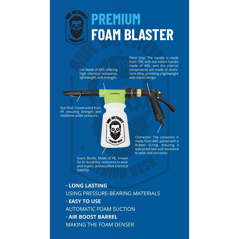 Mr. Detroit - Foam Blaster & Hot Pink 64oz Car
