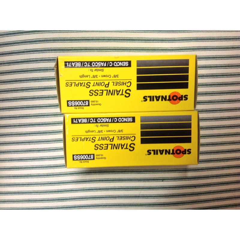Stainless Steel Staples 3/8" for 71 Series Staplers by Spotnails