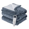 Bedsure Electric Blanket Full Size - Soft Ribbed Flannel Heated