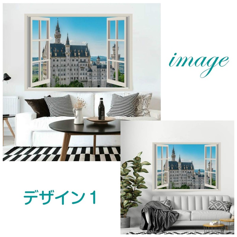 Neuschwanstein Castle Tapestry Germany Castle Scenic Landscape Room Decor Window