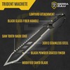 Sierra Zulu Trident Machete - Stainless Steel, 24.0 inches Overall,