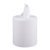 Center Pull Paper Towels, 1-Ply, 750ft Roll, White, 6/Case