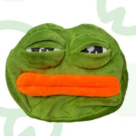 Pepe the Frog Sad Face Crossbody Bag - Adjustable Length Frog