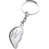 BRUBAKER Partner Pendant Keyring Broken Heart + Engraving with Your