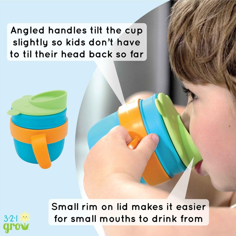321 Grow Easy Learn Drink and Snack Set – Silicone