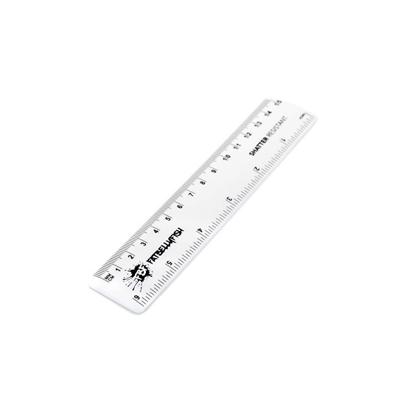6 Inch / 15cm Ruler - Shatter Resistant - Single