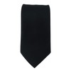 TigerTie - Wide designer tie in black plain colour -