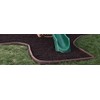 Playsafer 4' Flexible Interlocking Rubber Edging for Playgrounds (Terra Cotta,