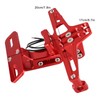 Universal Aluminum Motorcycle Rear License Plate Mount Holder with LED