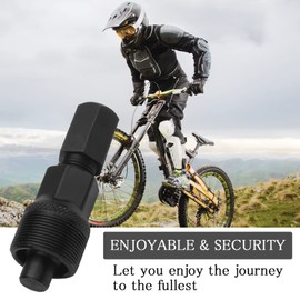 Crank Puller Bicycle, TNSLAND Bottom Bracket Tool Bicycle Crank Puller, Square Bicycle Crank Puller, Black Crank Remover, Steel Freewheel Removal Tool for Cycling Repair Maintenance