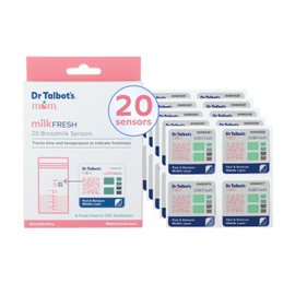 Dr. Talbot's Mom MilkFresh Breast Milk Sensors - Track Freshness of Pumped Milk with App. Manage Storage Bag Inventory, 20 pk