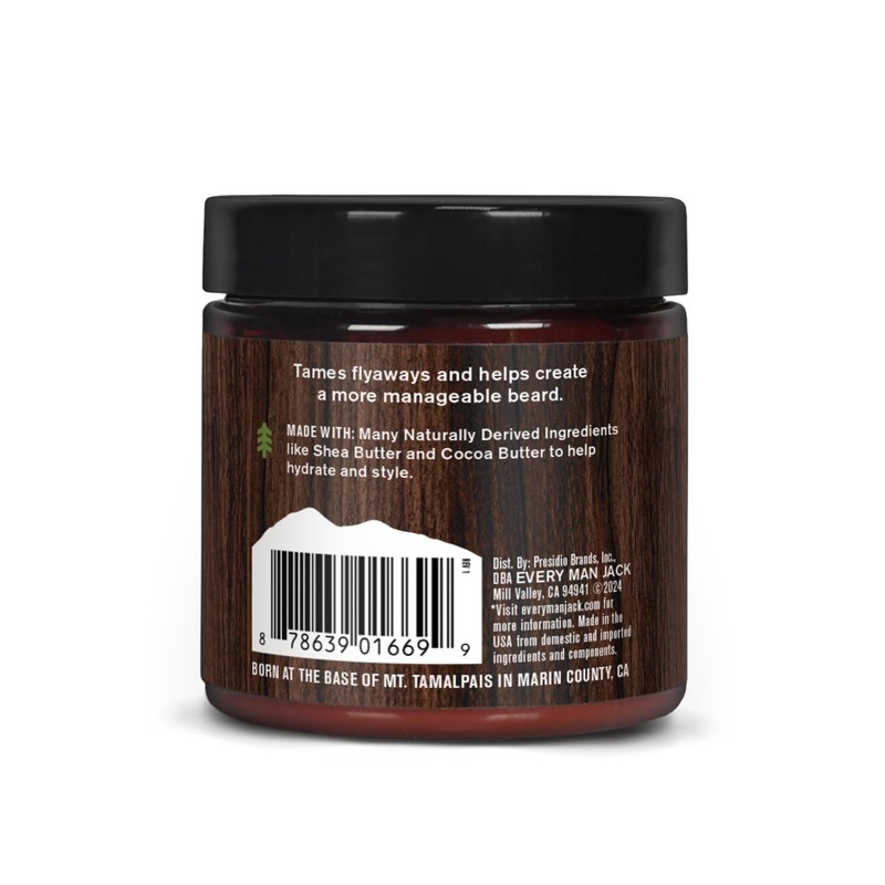 Every Man Jack Unscented Beard Butter - Fragrance Free for