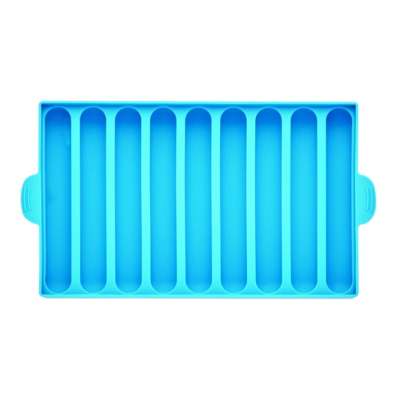 Farberware Pro Silicone Ice Cube Trays with Lid, 4-Piece, Blue