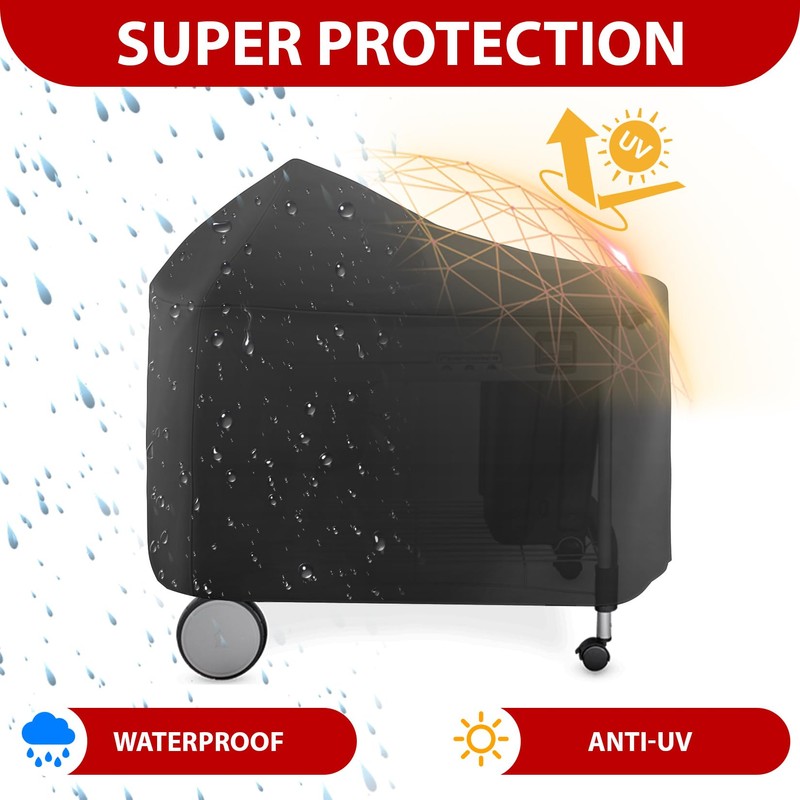 vchin 7152 Grill Cover for Weber Performer Deluxe 22 Inch