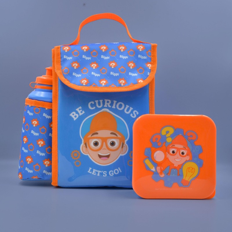 HOX 93534ARG Blippi Lunch Bag, Polyester, 1 Liter, Multicolour