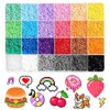 Mini Iron Fuse Beads Kit, 24-Colour Hammer Set for Pixel