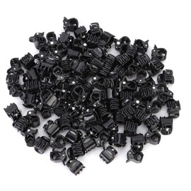 Jeanoko 100pcs Black Hair Clips for Women Plastic Mini Clips Small Claws Hair Clips Clothing Hair Accessories