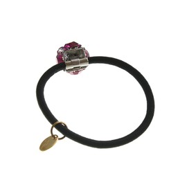 VINGTAINE H7358-PK- Rhinestone Cube, Hair Elastic, Bijou, Sparkle, Cute, Hair Arrangement, One Point